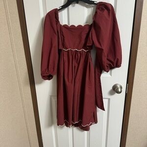 Anthro forever that girl red dress sz M